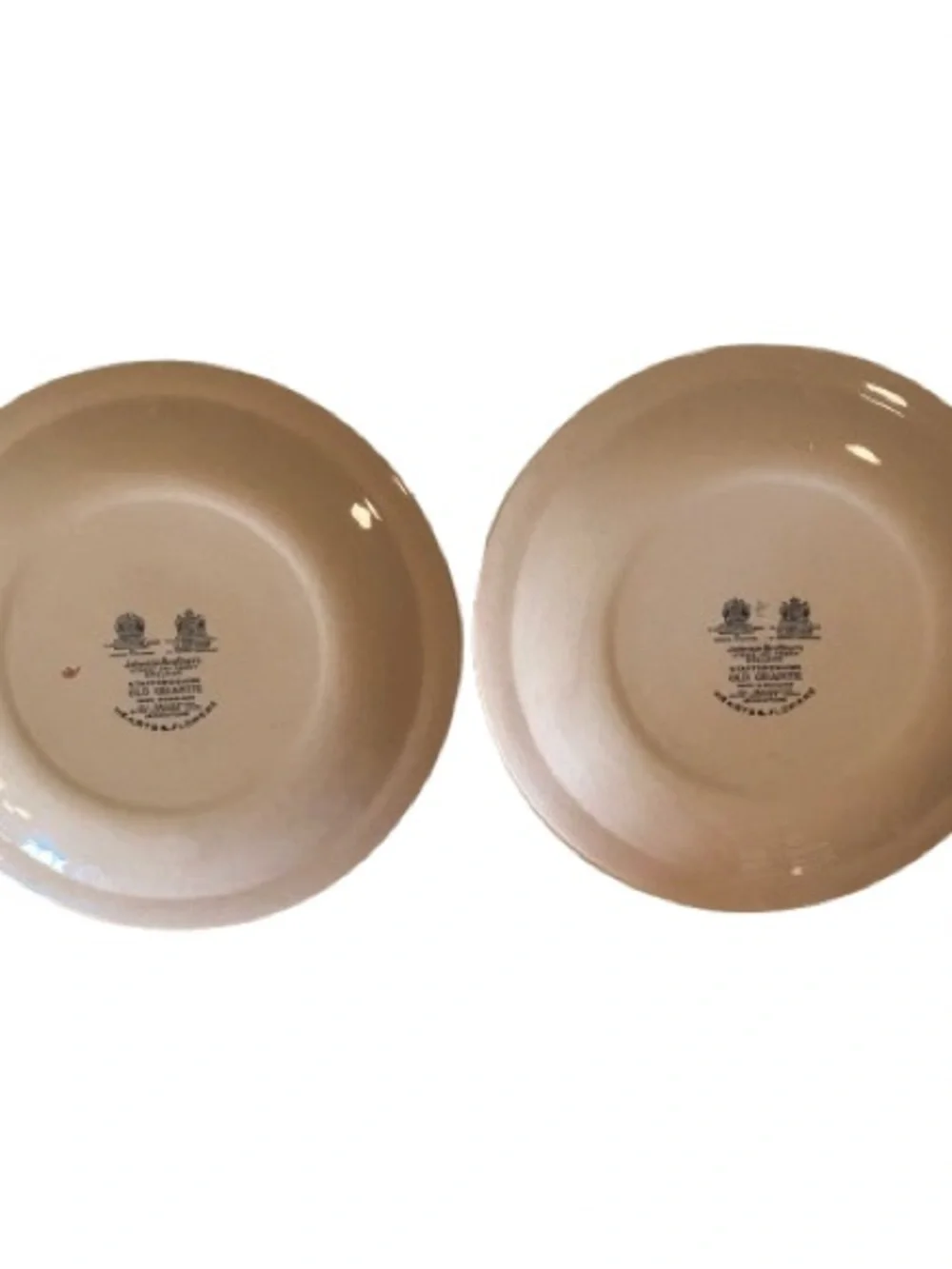 Johnson Brothers Hearts & Flowers Set of 2 10” Dinner Plates England Ironstone